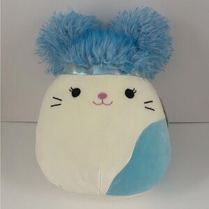 Cora the Cat Squishmallows Squish-Doos 12” Plush Blue Space Buns Hair Blue Spot